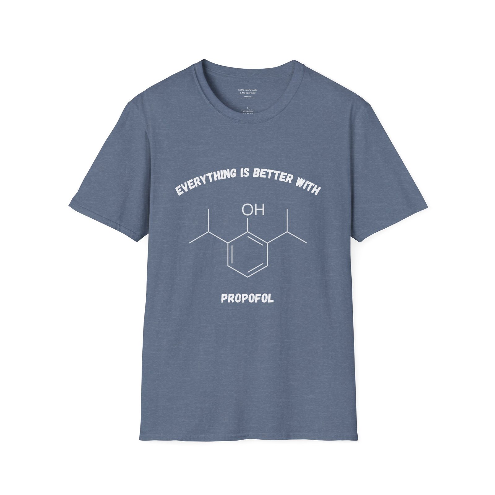 Everything is Better with Propofol (Chemical Structure) Anesthesia Shirt - Image 9