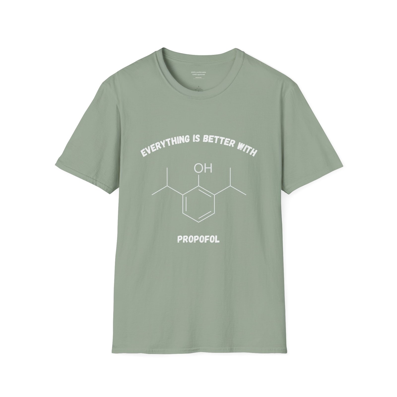 Everything is Better with Propofol (Chemical Structure) Anesthesia Shirt - Image 6