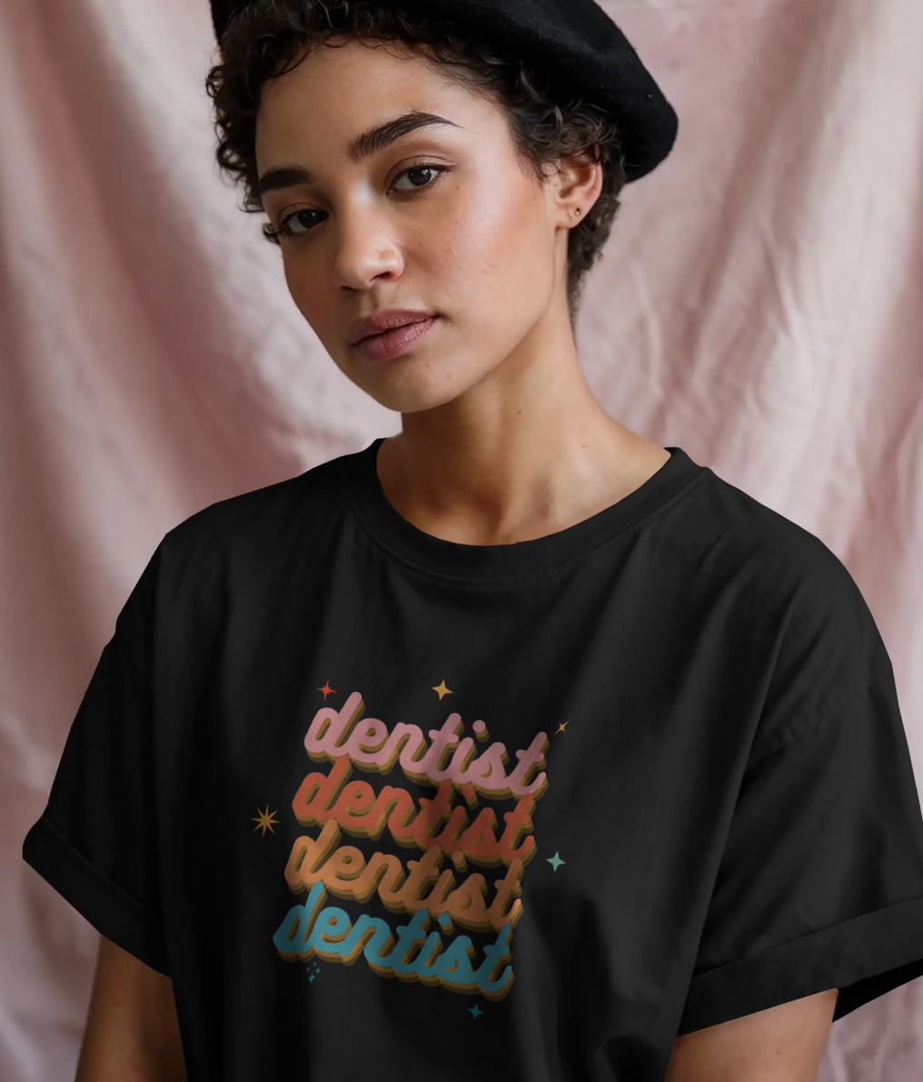 Dentist Cursive Shirt - Image 2