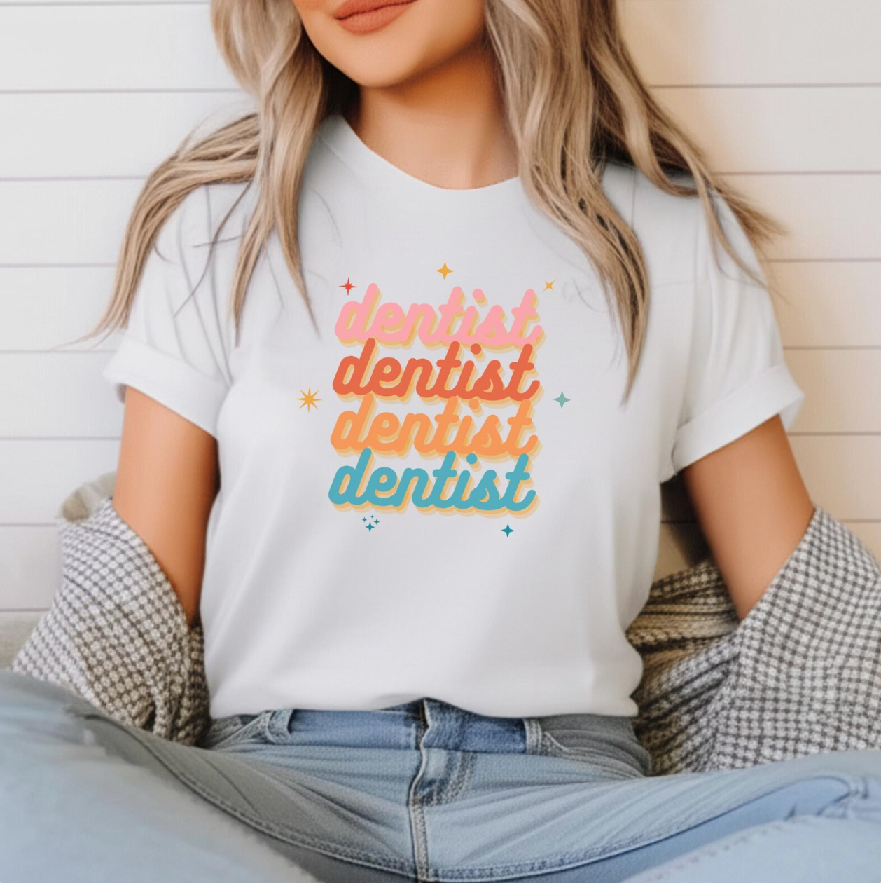 Dentist Cursive Shirt - Image 3