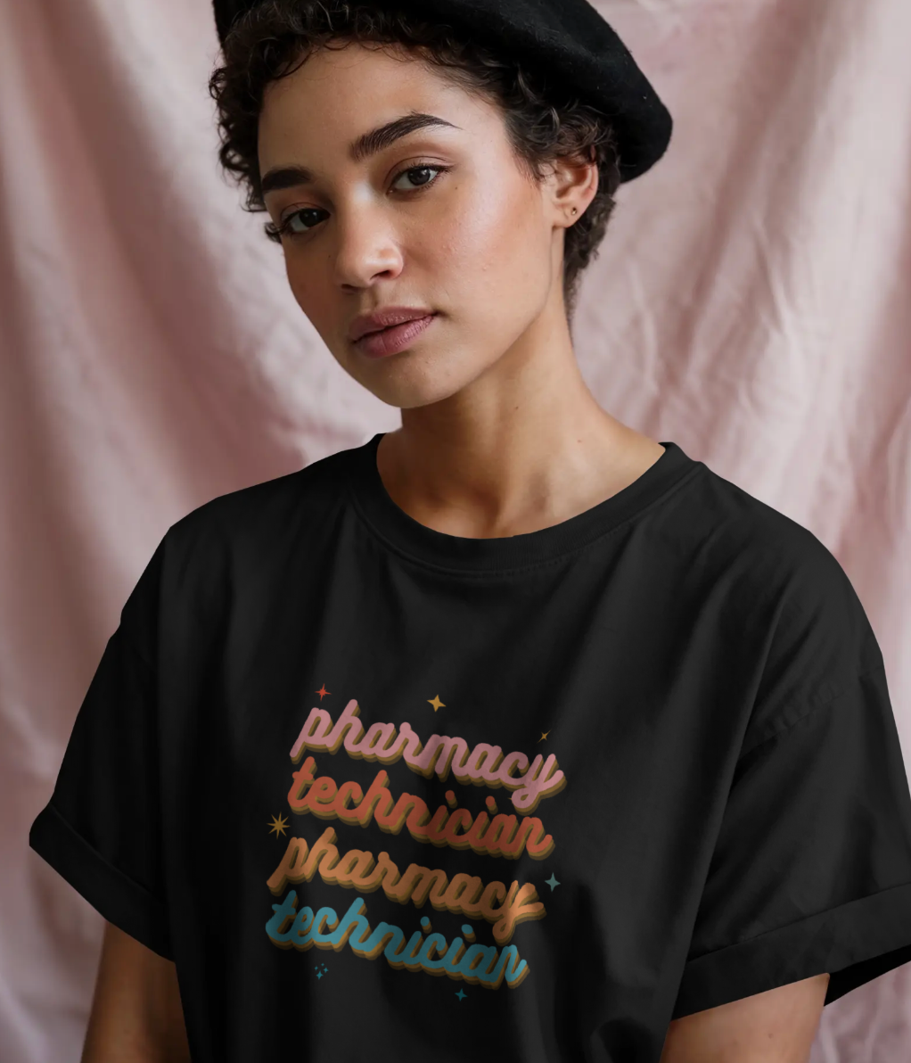 Pharmacy Tech Cursive Shirt - Image 2