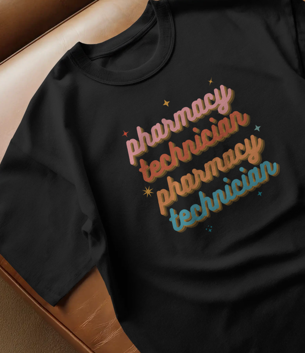 Pharmacy Tech Cursive Shirt