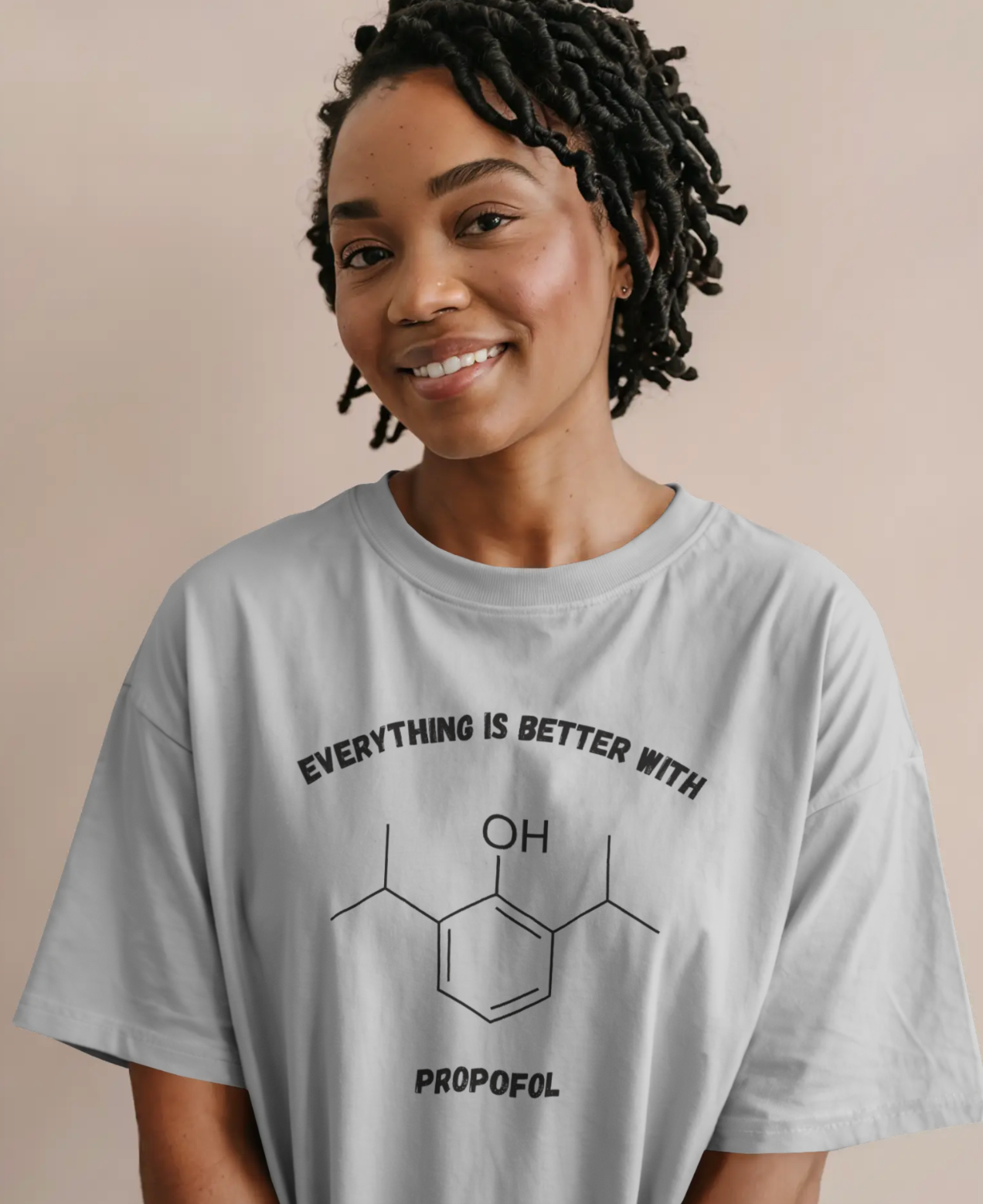 Everything is Better with Propofol (Chemical Structure) Anesthesia Shirt - Image 3