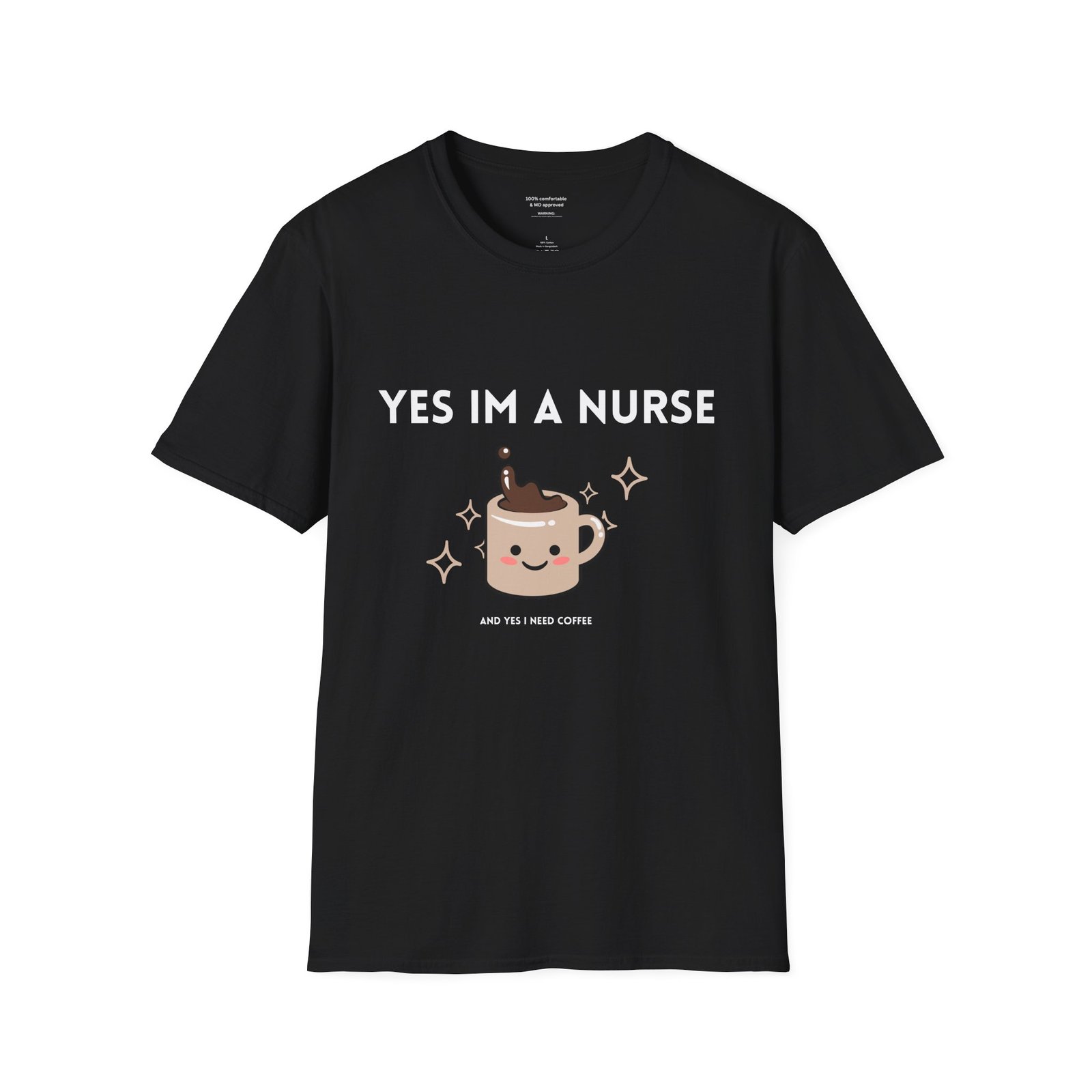 I Need Coffee Funny Nurse Shirt - Image 4