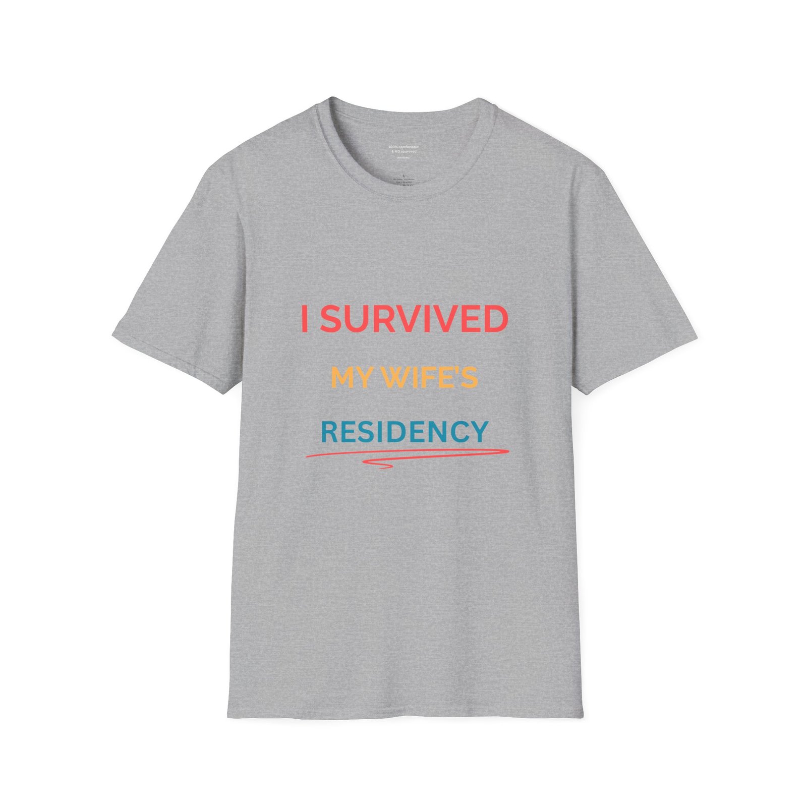 I Survived My Wife's Residency Funny Doctor Shirt - Image 5