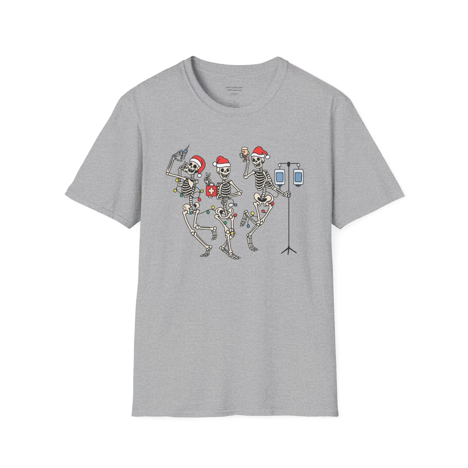 Funny Christmas Skeleton Shirt - Image 2