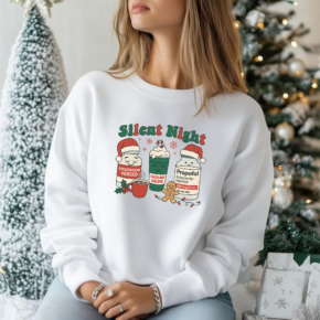Silent Night Nurse Sweatshirt