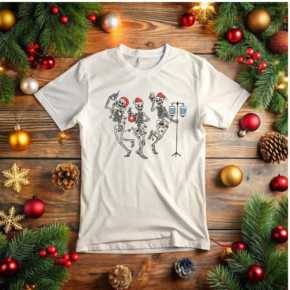Funny Christmas Skeleton Shirt