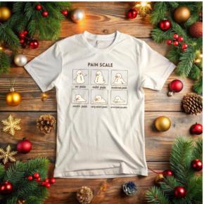 Cute Snowman Pain Scale Shirt