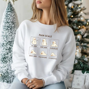 Cute Snowman Pain Scale Sweatshirt
