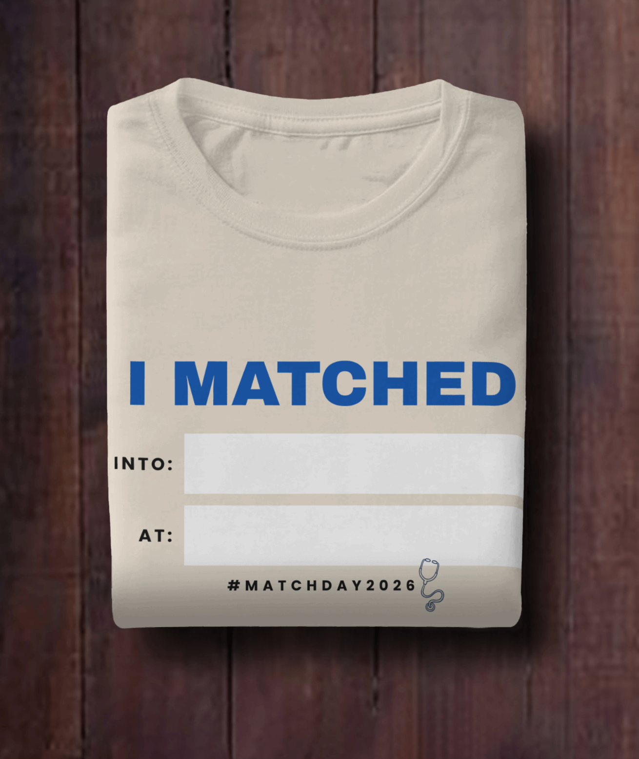 Match Day 2026 Shirt - Fill in the Blank